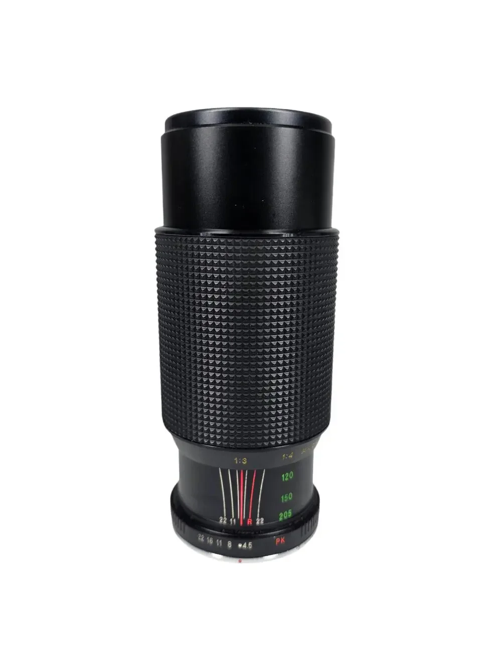VINTAGE BESTON 80–200mm f/4.5 MACRO ZOOM LENS – MANUAL FOCUS – W/ CAPS & FILTER